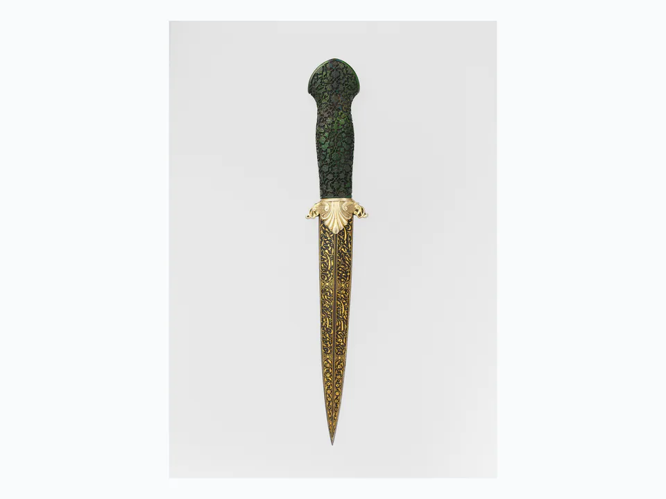 dákos: A Metropolitan Museum of Art 16. századi török tőre rövid, történeti szúrófegyver; ezért a megadott dákos-jelentést tárgyfotón, zavaró környezet nélkül mutatja.